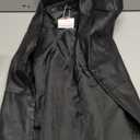Tanming womens Trench Coat (Small, Black)