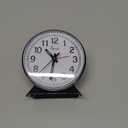 Equity 14075 Black Analog Wind-Up Alarm Clock
