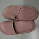 WHITIN Slippers for Women Non Slip | Cushioned Thick Sole Slides | Quick Drying Bathroom Sandals (Pink), 40-41