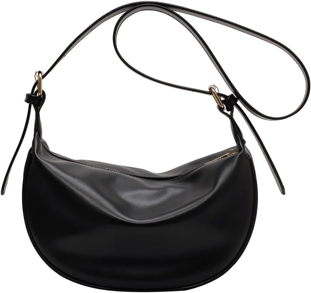 Crescent Crossbody Bag Women's Shoulder Hobo Handbag Purse- Adjustable Detachable Strap for Work Travel