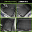 Floor Mats for Mercedes Benz GLC 250/300/350e 2016-2022 (Not for Coupe), Heavy Duty TPE Waterproof Non-Slip All Weather Protection Custom, Floor Mats & Cargo Liner