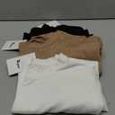 Riyiper 3 Pack Women's Oversized T-Shirt Half Sleeve Summer Tees Casual Loose Fit Crew Neck Basic Tops, M