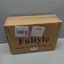 Fultyle Mid Century Modern Nightstand with Charging Station, Modern Bedside Table with Fluted Drawer and Storage Shelf, End Side Tables Living Room for Bedroom, Office (Rustic Brown)