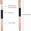 Mixoo Capacitive Stylus Pen, Disc & Fiber Tip 2 in 1 Series, High Sensitivity and Precision, Universal for ipad, iPhone, Tablets and Other Touch Screens, Model: Rose Gold