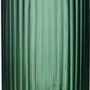 DECORPIA 8 Inch Premium Thickened Green Glass Vase - Ribbed Glass Flower Vase for Rustic Home Decor, Decorative Vases for Flowers for Modern Farmhouse, Ideal for Shelf, Mantle, Table Entryway Dcor