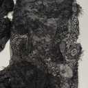 Chumia 12 Pcs Black Lace Table Runners 14 x 120 Inch Rustic Wedding Table Runner Decor Vintage Romantic Black Lace Tablecloth Party Decor for Halloween Engagement Hotel Home(Classic)