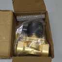 U.S. Solid 1" Brass Electric Solenoid Valve 110V AC Normally Closed Air Non-potable Water Oil Diesel