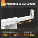 Window AC Bracket No-Drill, 25"-47" Adjustable,Heavy Duty 300+ LBS