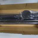 Tension Curtain Rod 51-165In(4.25-13.75Ft), Extra Long Outdoor Curtain Rod No Drilling for Window or Bathroom Patio, Adjustable Spring Shower Rod, Easy to Install Never Rust, Rod Diameter 1.26In-Black