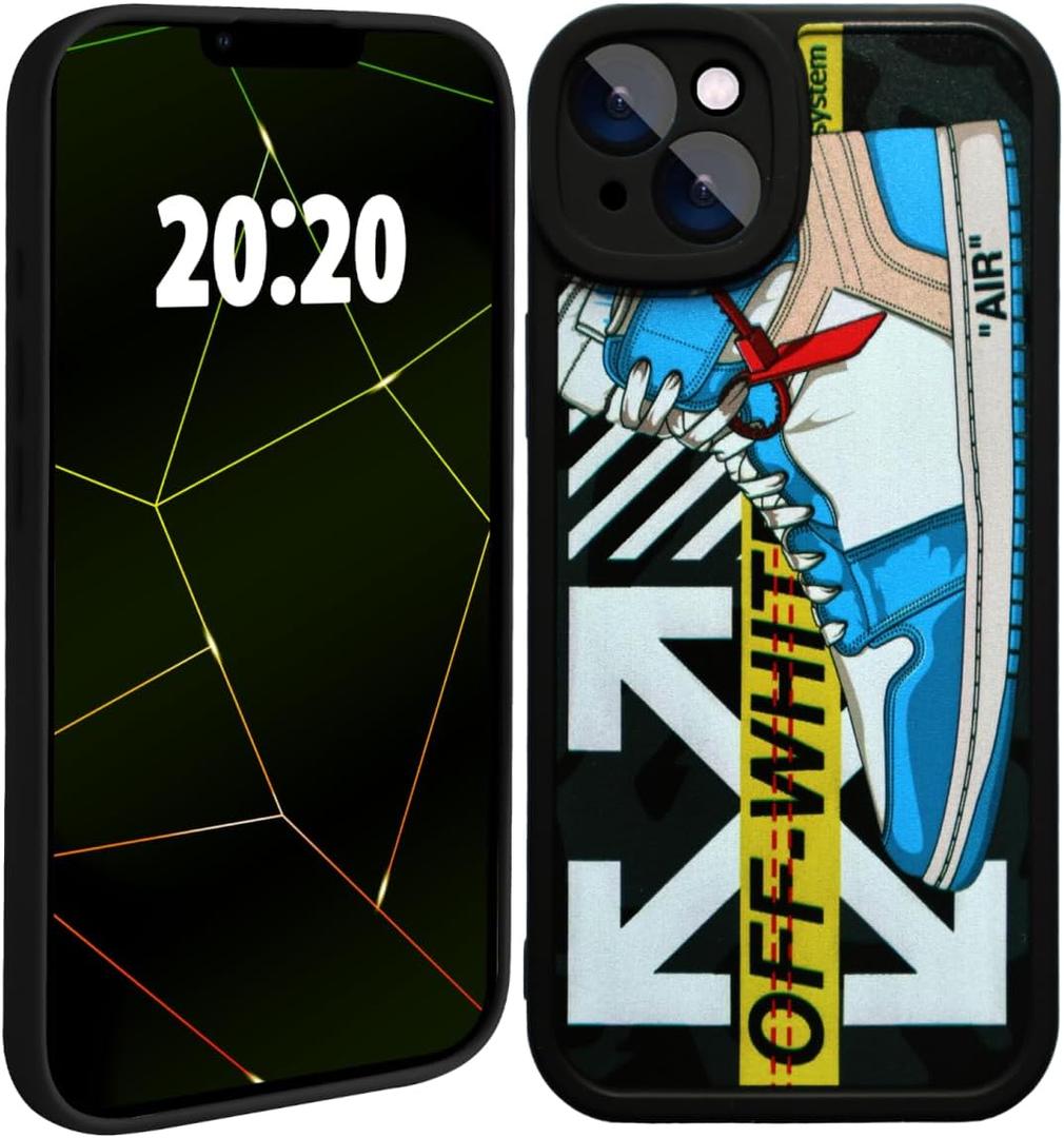 Cool Luxury Phone Case for iPhone 16 Plus Case for Boys,Men Classic Sneaker 3D Design,Aesthetic Street Shockproof Designer Cases Compatible with iPhone 16 Plus Blue