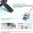 WB13X25500 for GE Oven JGB660SEJ4SS Gas Range Oven Igniter JGB700SEJ4SS PGB911SEJ2SS DS043KX 4369880 223C3381G029 501RB 180220MT1 AP5986244 PS11726670 Replacement with Screwdriver