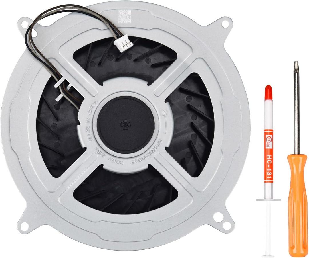New PS5 CPU Cooling Fan, Internal Cooler Fan Replacement for Sony PlayStation 5 PS5 Series 12V 2.15A 23 Blades