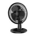Holmes 6” Personal Table Fan – 2 Speeds, Compact, 15° Head Tilt, Wide-Angle Oscillation, Black