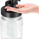 Automatic Soap Dispenser Liquid Bathroom: Rechargeable Touchless Auto Smart Electric Clear Glass Soap Dispenser - Kitchen - Hand Dish Lotion Couple