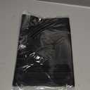 MOSAYT Plastic/Vinyl Placemats Set of 12 - Woven Heat Resistant Place Mats, Washable Outdoor Patio Table Mats for Kitchen/Dining/Party(12 x 18 inch, Black)