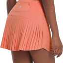 baleaf Women's Pleated Tennis Skirt Golf Skorts for Woman High Waisted Lightweight Athletic Shorts Pockets M