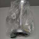 Deco 79 Aluminum Metal Flute Shaped Vase, 6" x 6" x 15", Silver