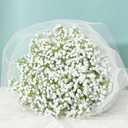 MARTINE MALL Babys Breath Artificial Flowers, 24 PCS White Baby Breath Flowers Artificial Bulk, Fake Babys Breath Gypsophila Real Touch Faux Babys Breath for Wedding Floral Arrangement Home Decor