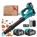 Leaf Blower Cordless 6 Speed Mode, 650CFM 290MPH Cordless Leaf Blowers with 2 X 4.0ah Batteries And Charger, 21V Electric Snow Blower, Gift Lawn Blower for Patio Cleaning, Lawn Care, Blowing Leaves (Blue)