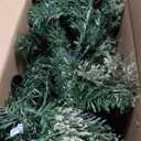 7-ft Pre-lit Slim Artificial Christmas Tree with White LED Lights