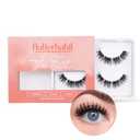 FlutterHabit The Flirt Lashes, 2 Sets of Eyelashes, DIY Cat Eye Lash Extensions, Up to 10 Day Lash Wear, Salon Quality Cluster Eyelashes for a Natural Look, No Glue Included