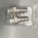 Beduan Stainless Steel 3/4" Hose Barb to 3/4" Male NPT Home Brew Fitting Water Fuel Air (Pack of 2)
