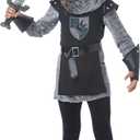 Girls Noble Knight Costume (Medium, Black)