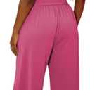Ulovmi Women 2 Piece Outfit Off Shoulder Wide Leg Pants Set (XL)