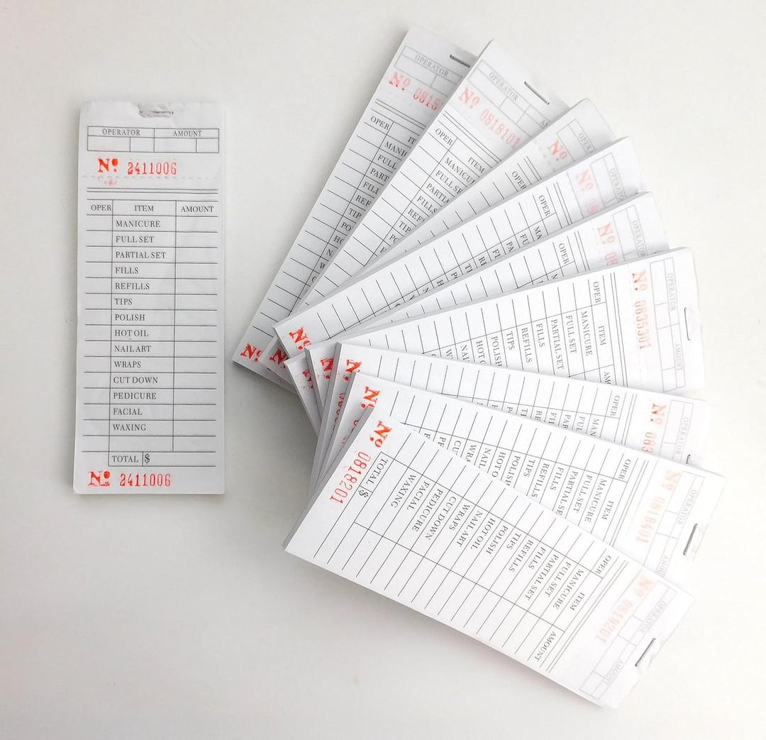 Nail Spa Salon Sales Book / Ticket Book / Order Book Long