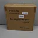 PEEKAB Cat Scratching Post Sisal Scratch Posts for Indoor Cats and Kittens,with Tracking Ball Interactive Toys and Hanging Balls 25 Inches Beige