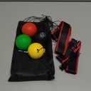 SQUAD Boxing Reflex Ball Set - 4-Level Reaction Balls + Adjustable Headband - Train Speed, Timing & Hand-Eye Coordination - Safe Fun for Kids & Adults - Boxing/MMA/Krav MAGA Home Workout Gift