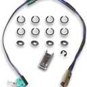 Door Handle Repair Kit Stainless Upgrade Microswitch Wiring Harness Compatible with Tesla Model S 2012-2020 Replace 1042845-00-A 1042845-00-B 1016009-00-C