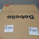 Babelio Baby Gate for Doorways and Stairs, 26-31" Pet Gate with Wide Walk Thru Door and Lock Indicator, No Drill Pressure Mounted Safety Gate with Double Lock and Self-Closing, White