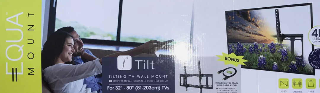 Equa Mount Tilting TV Wall Mount For 32” - 85” TVs Model: FMFL