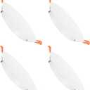 PATIKIL 165mm / 6.5" Diameter Metal Ceiling Hole Cover Plate, 2 Pcs Downlight Hole Trim Wall Mount Decorative Cap Access Panel for 4.9-6.3inch Round Ceiling and Wall Openings, Matte White