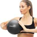 APEXUP Yoga Ball Exercise Ball Anti Slip Heavy Duty for Fitness, Balance & Core Workout (XXS (9") 23cm, Black)