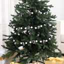 6.56 ft Black and White Christmas Ball Garland Peppermint Candy Christmas Tree Garland Shatterproof Glitter Beaded Vintage Hanging Decoration for Xmas Fireplace Mantel Holiday Party Decor