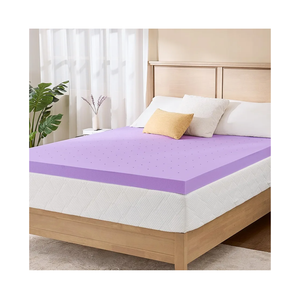 2 Inch Twin Lavender Infusion Memory Foam Mattress Topper for Relaxing Sleep, Ventilated & Pressure Relieving, CertiPUR-US Certified, Medium Firm Topper in a Box, Twin Size, 38"x75"