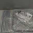 HuggieGems 3 Tier Floor Standing Corner Shower Caddy Organizer Shelf with Hooks, Bathroom Shelves Stand Rack, Silver