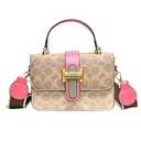 besaset Small Crossbody Bags for Women - Leather Purse Handbag - Fashion Design - Golden Buckle (C)