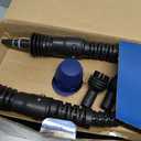 Steam Cleaner, Pressurized Handheld Multi-Surface Natural Steam Cleaner with 12 PCS Accessories & Safety Lock, 350ML Large Capacity, Steamer for Car, Home, Upholstery, Kitchen, Window, Grime, Grease (Blue and White)