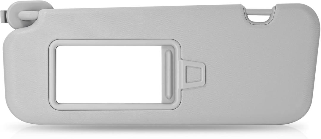 Driver Left Side Sun Visor Compatible with Hyundai Elantra AD 2016 2017 2018 2019 Without Light Replace# 85210-F0100TTX Gray