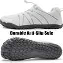 WateLves Barefoot Water Shoes Women Men Breathable Wide Width Toe Box Beach Walking Shoes Comfortable Slip On Minimalist Sneakers for Travel Hiking (White)