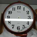 Desk Clock for Table Decor,Retro Mantel Clock Battery Operated for Fireplace Mantel, Living Room,Bedroom,Office,Desktop Decoration (Brown)