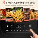 OSTBA 4.5QT Air Fryer, LED Touch Screen, 6 Presets, Fast Oil-Free Cooking, Adjustable Temp & Timer, Dishwasher Safe Nonstick Basket, Compact Family Size