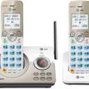 AT&T DL72219 DECT 6.0 2-Handset Cordless Phone for Home with Connect to Cell, Call Blocking, 1.8" Backlit Screen, Big Buttons, intercom, and Unsurpassed Range