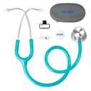 SCIAN Stethoscope Dual Head for Nurses,Doctors,Med Students, Classic Stainless Steel Stethoscope Home Diagnostics Medical Supplies with Carrying Bag, Shinning Green