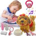Toy Dog That Walk and Bark, Sing, Wag Tail, Lick, Repeat Your Words & Plush Golden Stuffed Puppy for Boys, Girls Toy Dogs