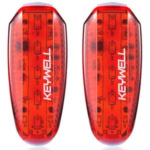 USB C Rechargeable LED Safety Lights (2 Pack) - Clip on Strobe Running Lights for Runners, Joggers,Walkers,Kids,Dogs,Bike Tail Lights - High Visibility Accessories for Reflective Gear (Red)