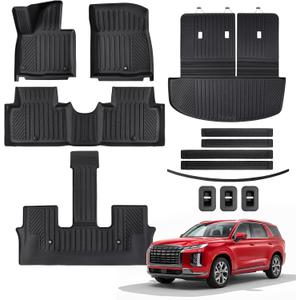 for Hyundai Palisade 2026 2027 Floor Mats Cargo Liner 7/8 Passenger